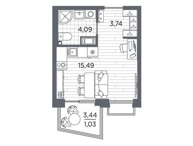 Планировки студии в ЖК Respect (Респект)
