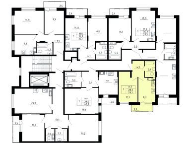 1-комнатная 28.30 кв.м, ЖК Yolkki Village (Ёлки Вилладж), 3 274 310 руб.