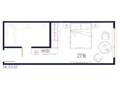 Студия 26.70 кв.м, Valo (Вало), 10 079 920 руб.