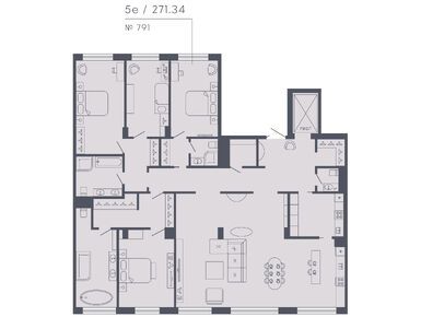 Планировки 4-к. апартаменты в «17/33 RESIDENCE на Петровском острове»