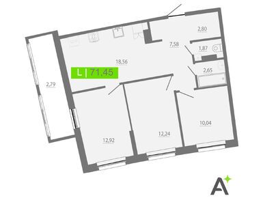 Планировки четырехкомнатные в ЖК Аквилон RIVA (РИВА)