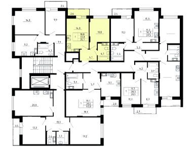 1-комнатная 33.80 кв.м, ЖК Yolkki Village (Ёлки Вилладж), 3 799 120 руб.