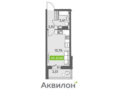 Студия 24.70 кв.м, ЖК «Аквилон Zalive», 8 079 906 руб.