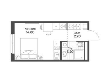 Студия 20.90 кв.м, Avenue Apart Pulkovo, 8 563 360 руб.