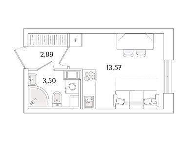 Студия 19.96 кв.м, ЖК «Кинопарк», 6 320 560 руб.