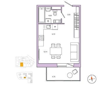 Студия 27.60 кв.м, ЖК Jaanila Drive (Янила Драйв), 5 823 600 руб.