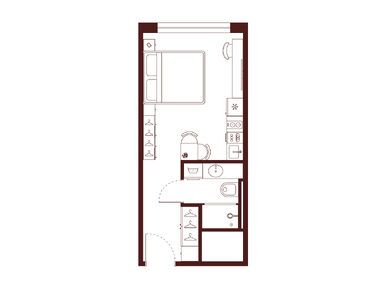 Планировки студии-апартаменты в МФК SAAN (Саан)