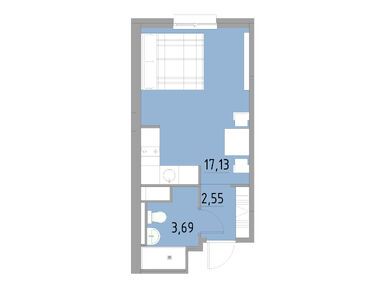 Студия 23.37 кв.м, Апарт-отель Cosmos Smart Yuzhny (Космос ВСМ), 5 680 639 руб.