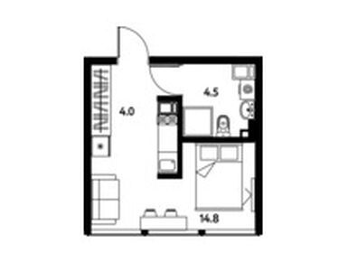 Студия 23.30 кв.м, МФК «МОСКО», 8 291 482 руб.