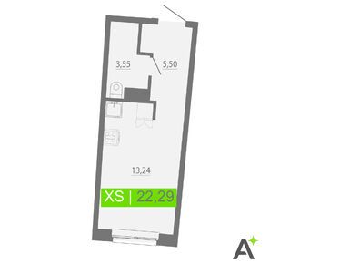 Планировки студии в ЖК Аквилон RIVA (РИВА)