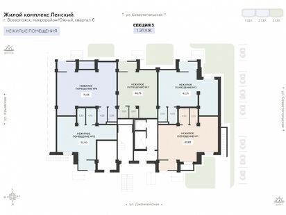 Помещение свободного назначения, 52.90 м<sup>2</sup>