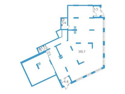 Помещение свободного назначения, 330.80 м<sup>2</sup>